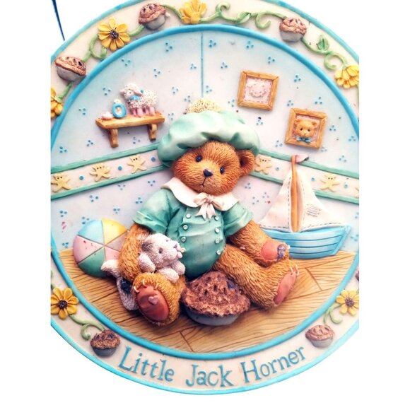 Plate Cherished Teddies Little Jack Horner Im Plum Happy Youre My Friend 6.25" - Picture 4 of 16
